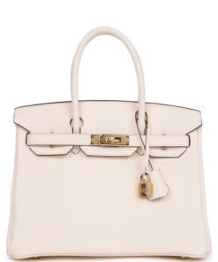 Hermes Birkin 30 Nata Clemence Gold Hardware