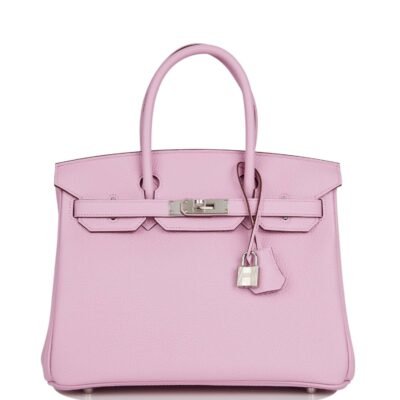 Hermes Birkin 30 Mauve Sylvestre Clemence Palladium Hardware