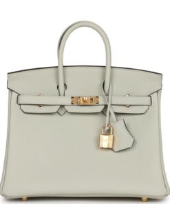 Hermes Birkin 25 Gris Neve Togo Gold Hardware