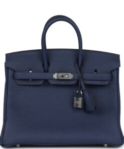 Hermes Birkin 25 Bleu Saphir Togo Palladium Hardware